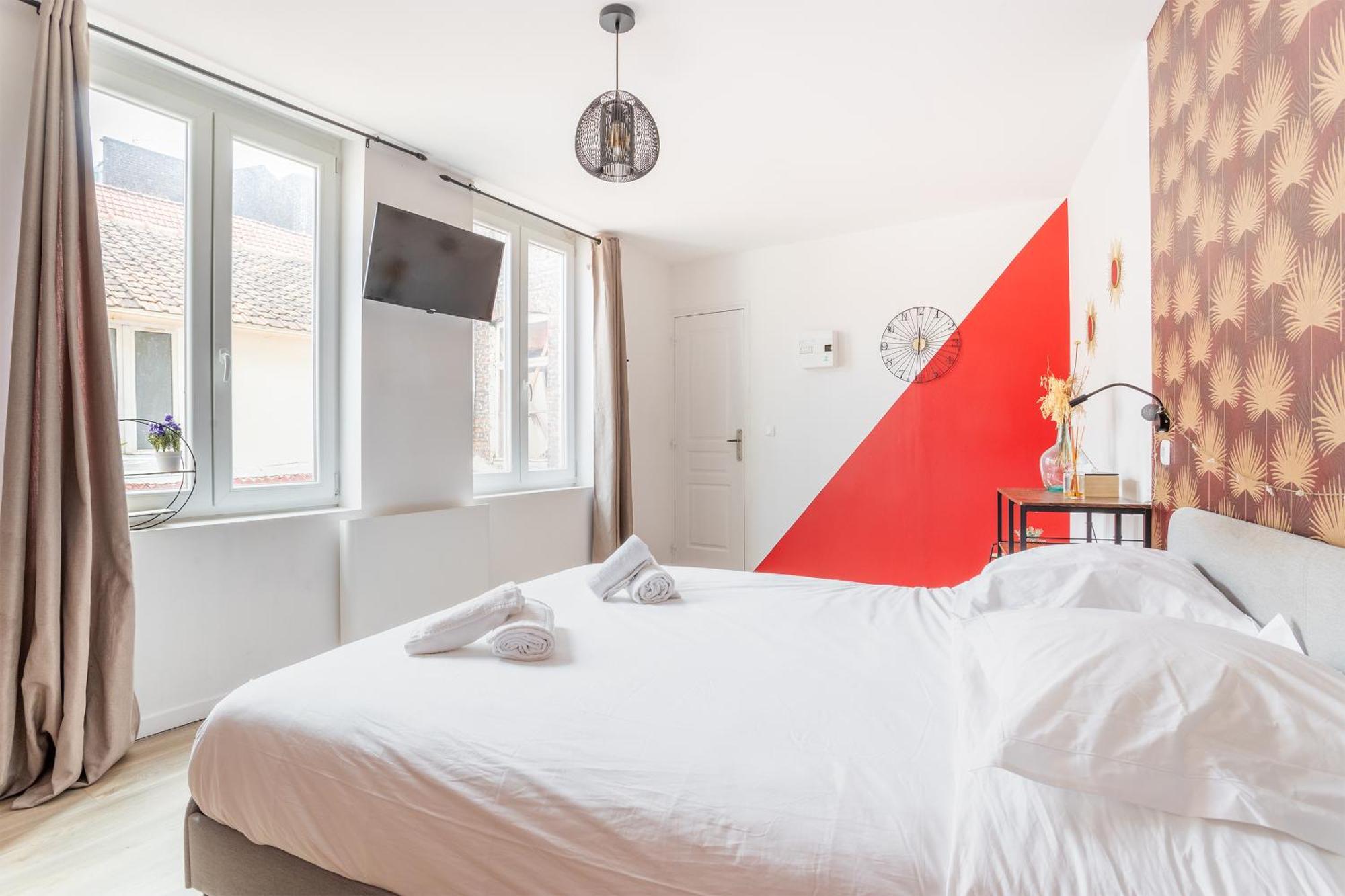 S&K Suite Grande Rue Roubaix - Chambre Spacieuse Et Sdb Privee - Netflix Et Cuisine מראה חיצוני תמונה